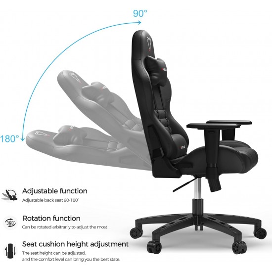 Furgle 3D Ergonomic Gaming Chair 3D Swivel | PU Leather Chair